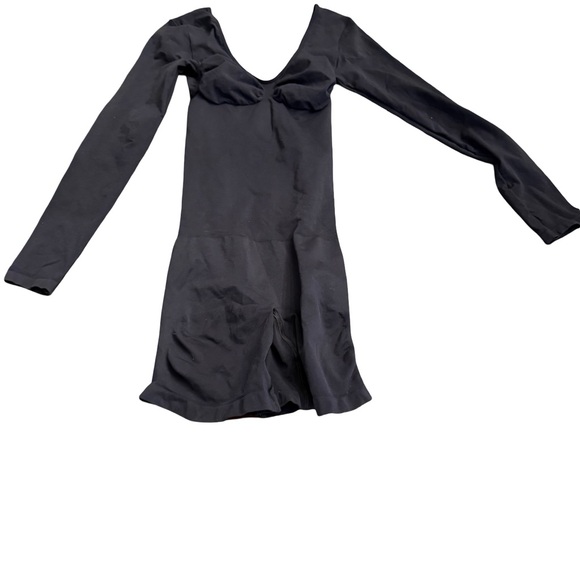 Skims Seamless Sculpt Low Back Long Sleeve Mid Thigh Shorts Bodysuit - NWOT - L - Picture 3 of 4